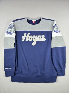 Mitchell & Ness Georgetown Hoyas Perfect Season Crewneck Sweatshirt XXL